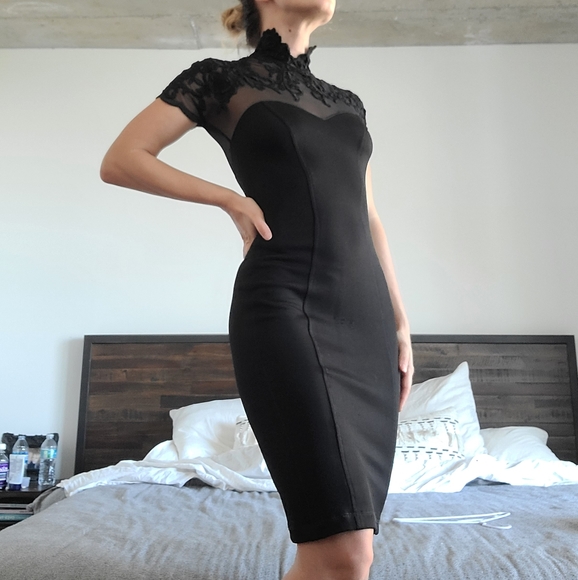 INTERMIX | Dresses | Black Lace Dress | Poshmark